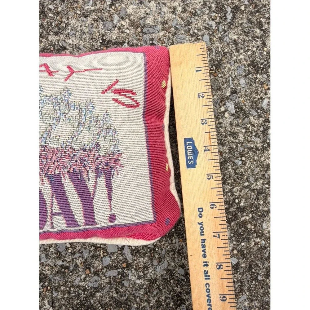 Princess EVERY DAY IS TIARA DAY! Tapestry Small 12” Pillow Vintage